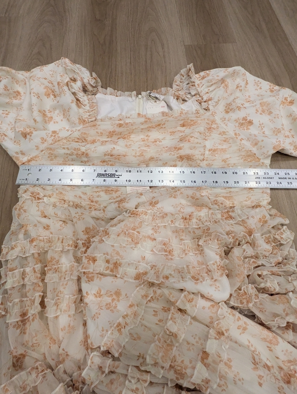 Ivy City Dream And Orange Floral Dress Size 3XL NWT - Picture 4 of 7